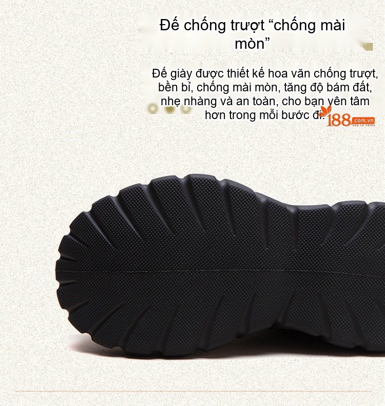 Giày Sneaker Nữ Lưới Thoáng Khí Đế Bánh Mì Chiều Cao Đế Khoảng 5cm Màu Đen, Đỏ, Xám chi tiết 6