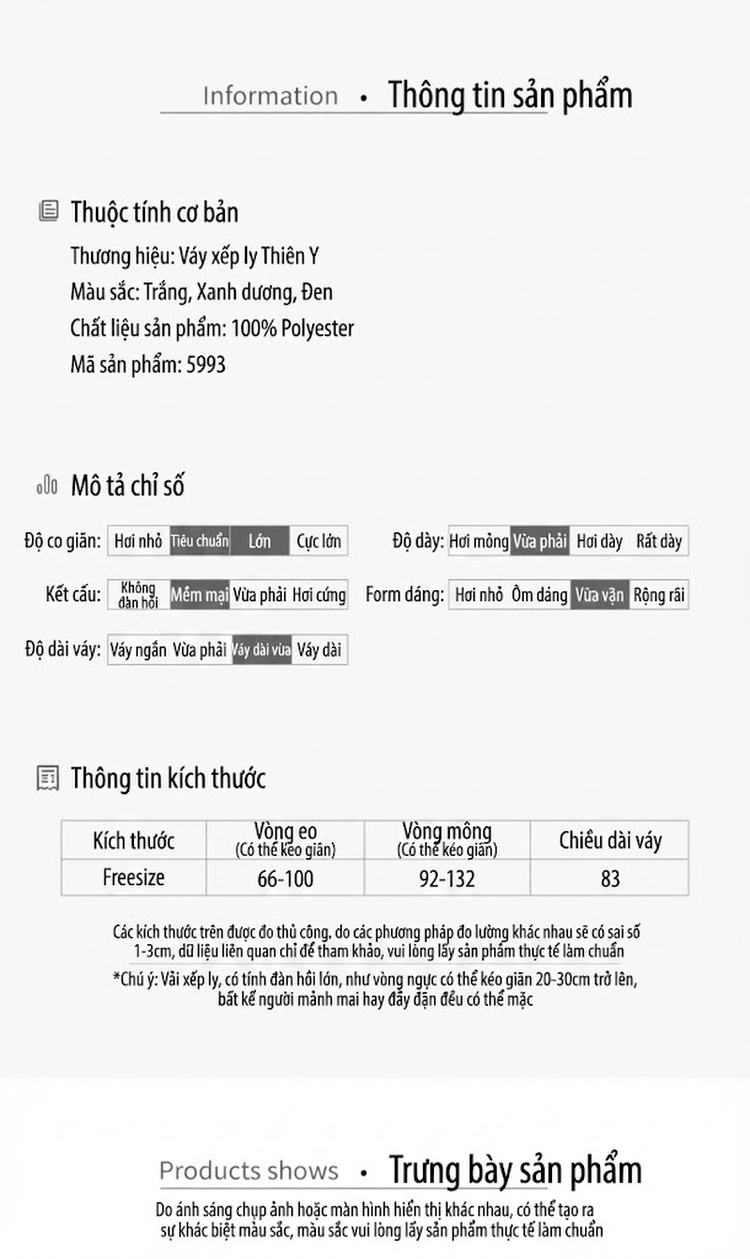 Chân Váy Midi Nữ Chữ A Lưng Cao Họa Tiết In Dây Lưng Thanh Lịch Màu Trắng, Xanh, Đen, Đỏ chi tiết 5