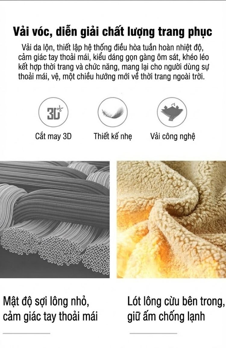 Áo Khoác Nhung Gân Tăm Nam Lông Cừu Non Dày Dặn Form Rộng Túi Hộp Màu Nâu, Vàng, Xám, Đen... chi tiết 6