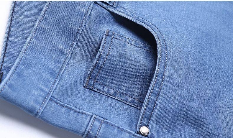 Quần Jean Dài Nam Ống Đứng Co Giãn Vừa Vặn Màu Xanh Navy chi tiết 26