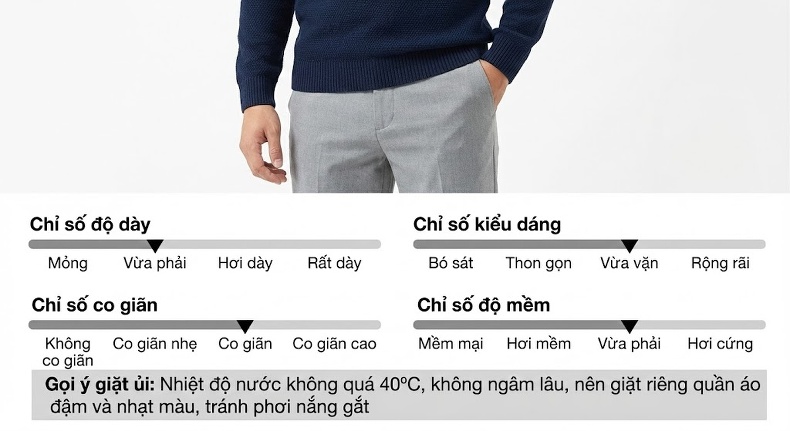 Áo Polo Nam Dài Tay Khóa Kéo Chất Liệu Cotton, Lụa Tằm, Len Lông Cừu Phong Cách Tối Giản Màu Xanh Navy, Nâu, Xám, Đen... chi tiết 8