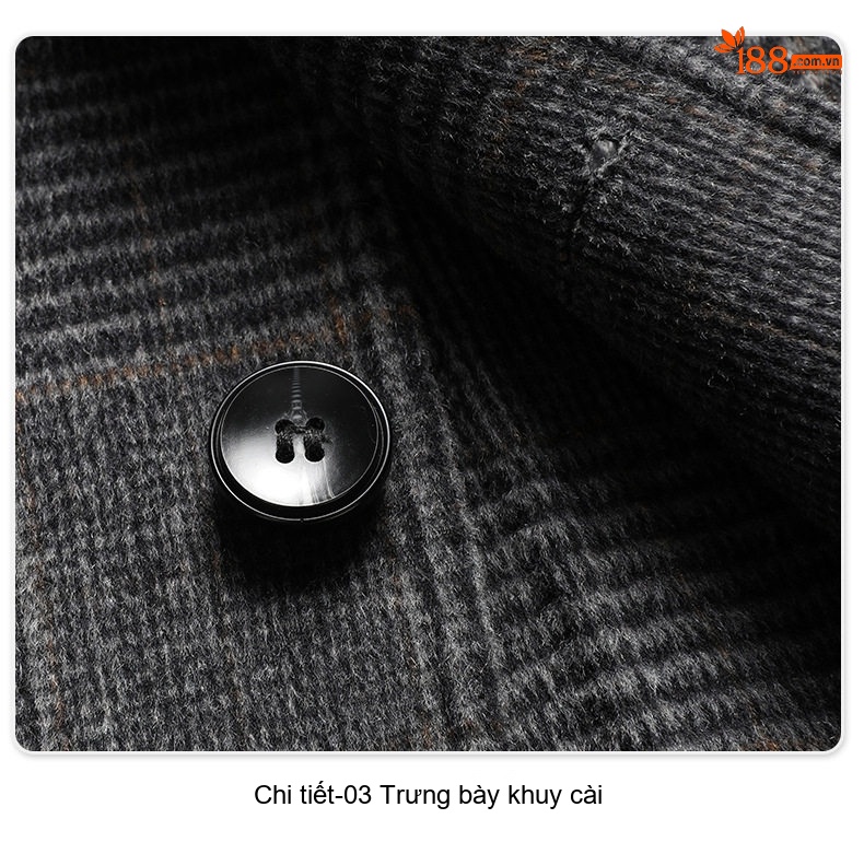 Áo Vest Nam Lông Cừu Hai Mặt Kẻ Ôm Dáng Thu Đông Dày Dặn Màu Xám chi tiết 24
