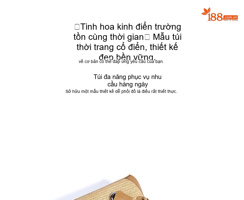 Túi Đeo Vai Nữ Sợi Cói Lớn, Túi Kẹp Nách Đan Tay Kiểu Dáng Thời Trang Màu Nâu, Xám, Xanh Lá chi tiết 7