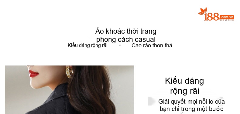 Áo Khoác Nữ Họa Tiết Trám Thời Trang Phong Cách Tiểu Thư Màu Hồng, Vàng, Trắng, Đen... chi tiết 12