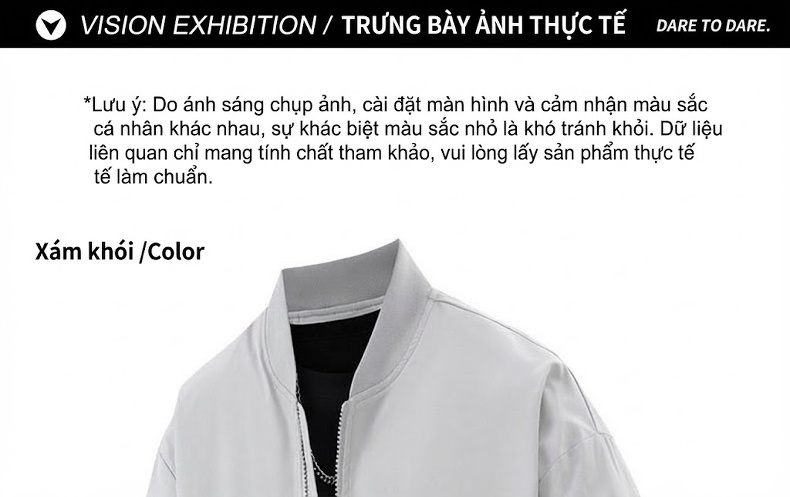 Áo Khoác Bomber Nam Dáng Rộng Phong Cách Retro Màu Xanh Olive, Đen, Xám... chi tiết 11