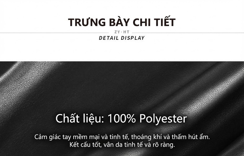Váy liền thân Nữ Ôm Dáng Tay Dài Chất Liệu Nhung Gân Phối Da PU Xẻ Tà Màu Đen, Xanh chi tiết 3