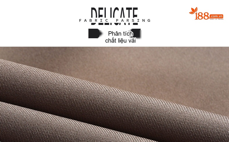 Áo Khoác Nam Vải Chéo Cotton Dáng Dài Vừa Khuy Cài Màu Nâu, Xanh Navy chi tiết 4