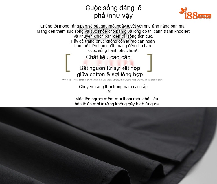 Áo Sơ Mi Nam Tay Dài Thêu Hoa Tiết Đơn Giản Phong Cách Âu Mỹ Màu Trắng, Đen chi tiết 4