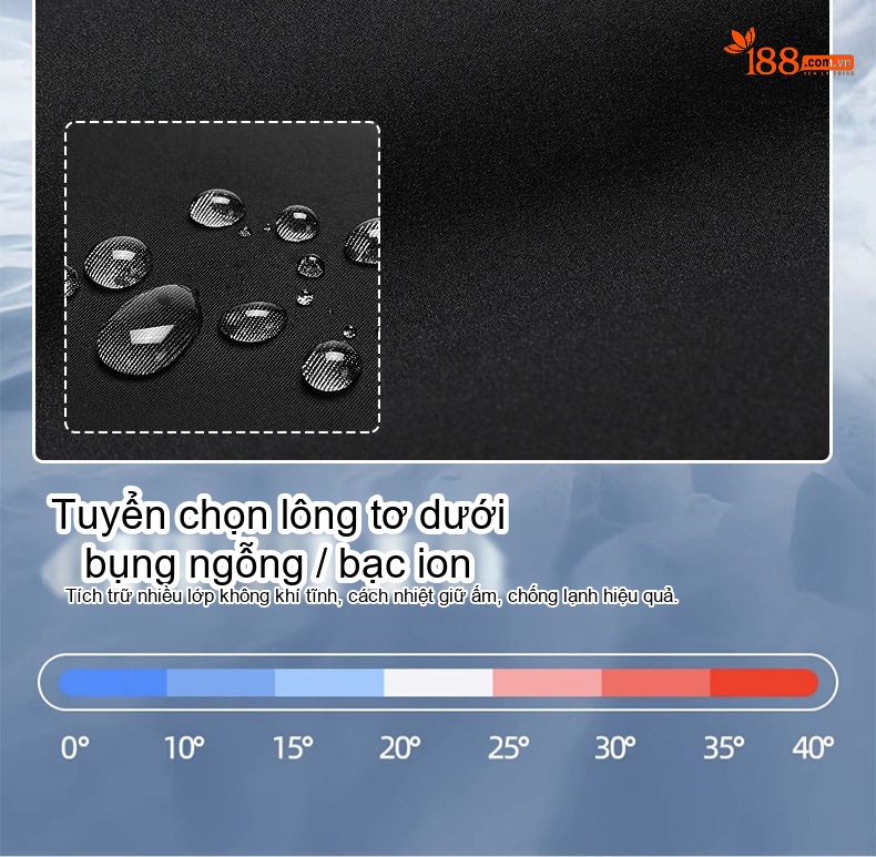 Áo Khoác Phao Nam Lông Vũ 3 Trong 1 Tháo Rời Lớp Trong Giữ Ấm Mùa Đông chi tiết 5