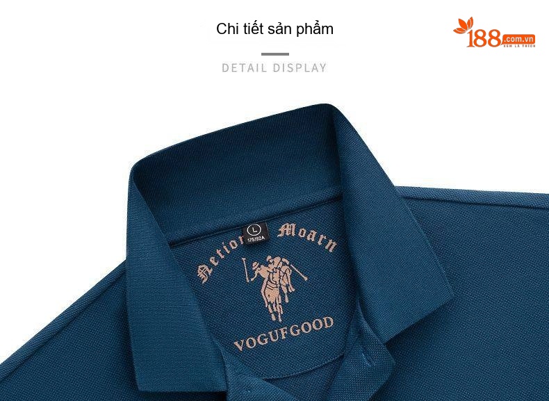 Áo Polo Nam Tay Dài Cotton Cổ Bẻ Phong Cách Doanh Nhân Màu Xanh Lá, Đen, Xanh Dương, Kem... chi tiết 51