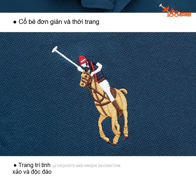 Áo Polo Nam Tay Dài Cotton Cổ Bẻ Phong Cách Doanh Nhân Màu Xanh Lá, Đen, Xanh Dương, Kem... chi tiết 52