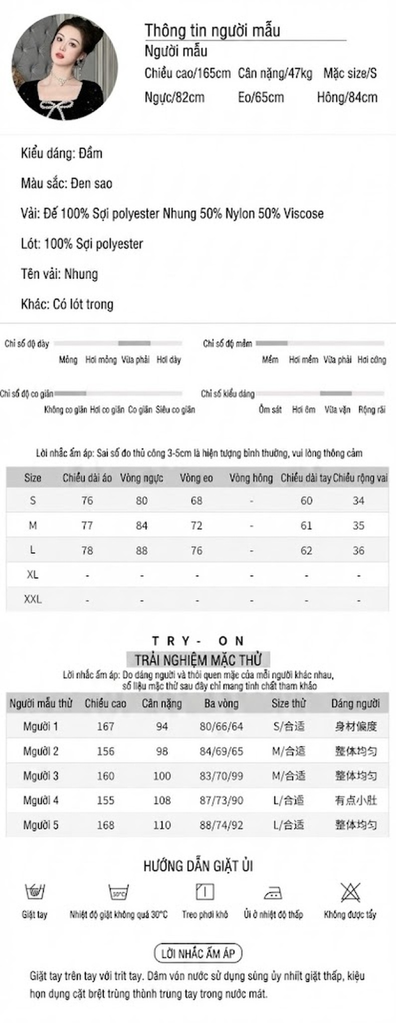 Đầm Hoa Búp Bông Nữ Cổ chữ Vuông Tay Loe Thắt Eo Nơ Bướm Phong Cách Pháp Cổ Điển Màu Đen chi tiết 2