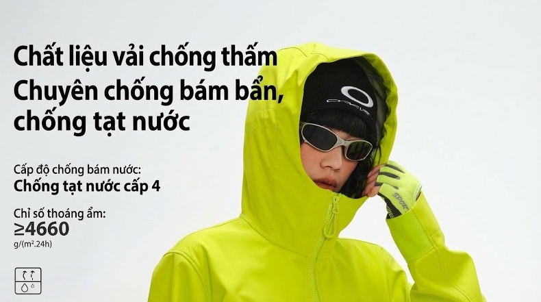 Áo khoác gió mỏng chống thấm nước nam nữ cặp đôi mùa thu xuân chi tiết 4