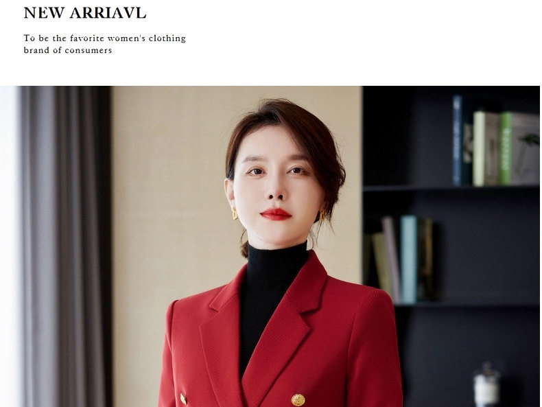 Áo Khoác Blazer Nữ Dáng Dài Tay Dài Màu Nâu, Đen, Đỏ chi tiết 22