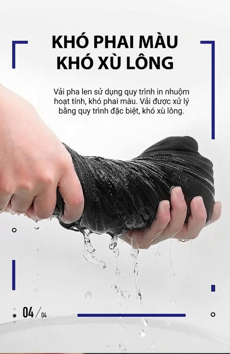 Áo Khoác Dạ Nam Trung Niên Lót Lông Có Thể Tháo Rời Màu Be chi tiết 5