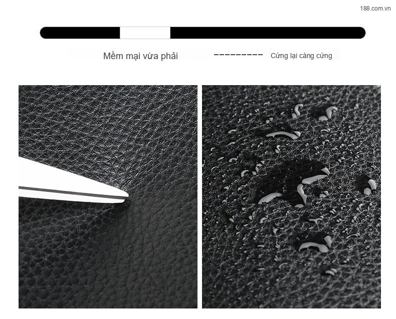 Túi Xách Tay Nam Da Mềm Đa Năng Cao Cấp Màu Đen, Nâu chi tiết 6