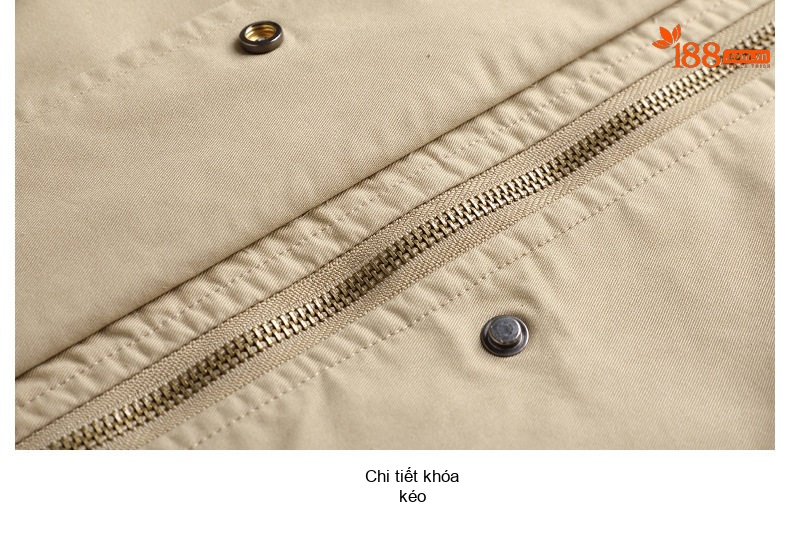 Áo Khoác Gió Nữ Dáng Dài Vừa Phong Cách Casual Thu Đông Màu Kaki, Xanh Olive chi tiết 40