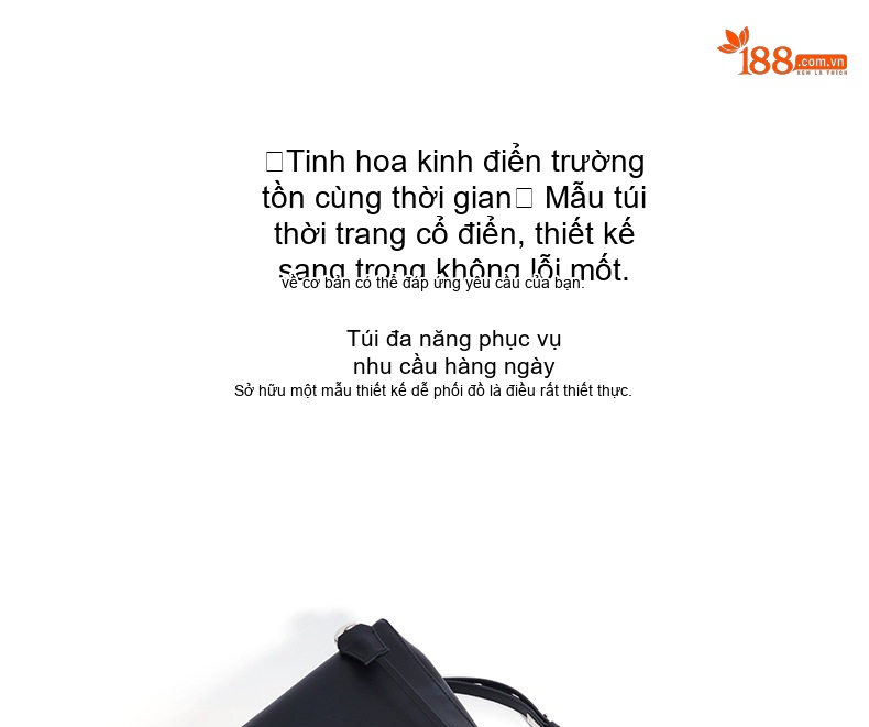 Túi Tote Nữ Da Bò Thiết Kế Độc Đáo Ba Kiểu Đeo Màu Đen, Nâu chi tiết 6