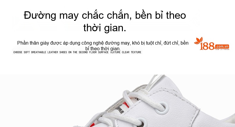 Giày Thể Thao Nam Da Bóng Chiều Cao Đế 5cm Màu Trắng, Đen chi tiết 14