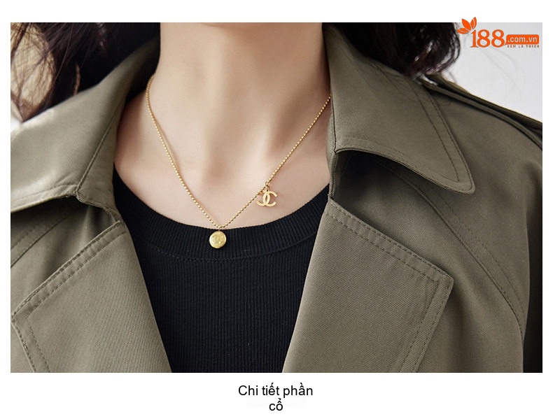 Áo Khoác Gió Nữ Dáng Ngắn Chiết Eo Dây Rút Phong Cách Hàn Quốc Màu Xanh Olive chi tiết 27