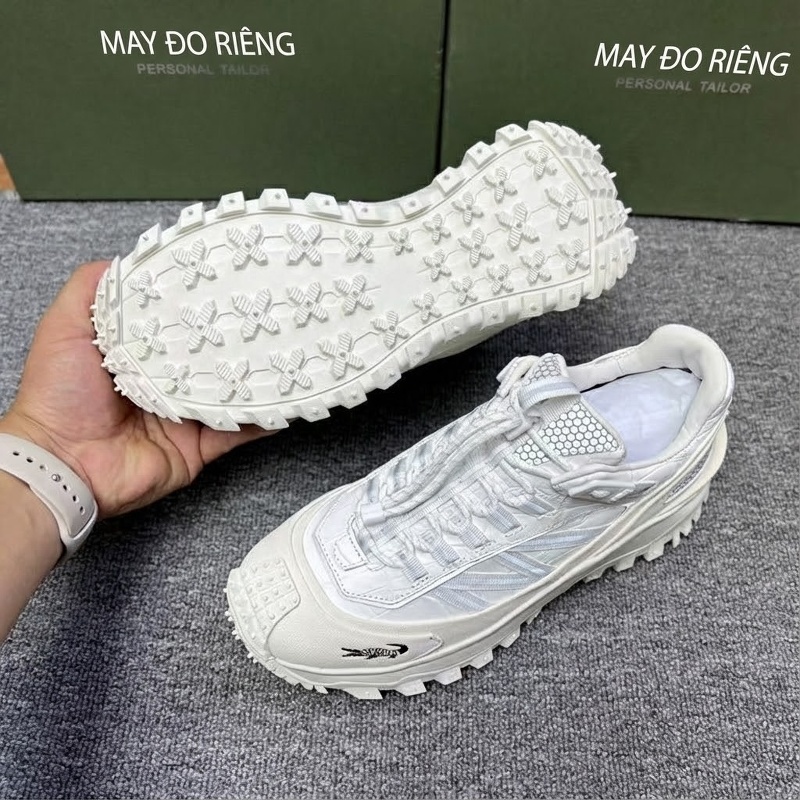 Giày Thể Thao Buộc Dây Nam Da Bụng Cá Sấu Chiều Cao Đế Khoảng 4cm Màu Trắng, Xanh Lam, Đỏ chi tiết 8