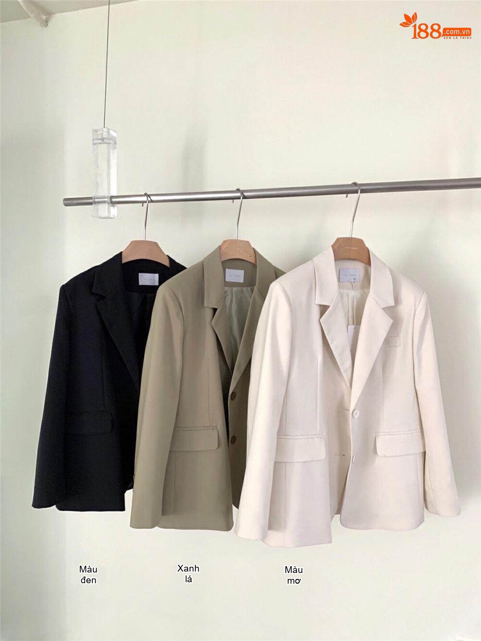 Bộ Vest Nữ Áo Blazer Tay Dài Cổ chữ Ve Áo Kèm Chân Váy Xếp Ly Phong Cách Trẻ Trung Màu Be, Đen, Xanh Olive chi tiết 17