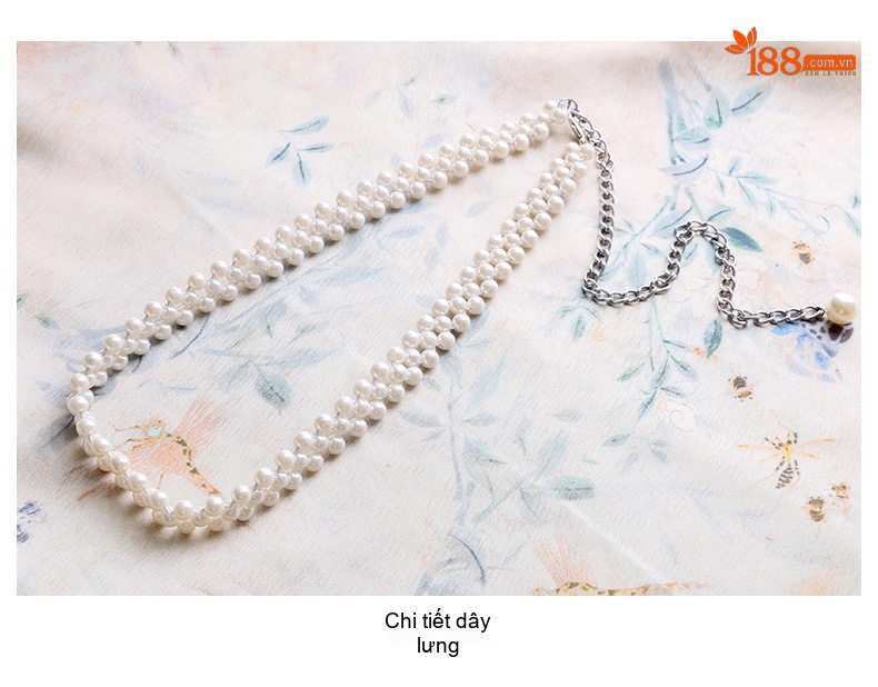 Váy Suông Quốc Phong Cách Tân Cổ Điển, dáng chữ A, Tay Ngắn Màu Xanh Lam, Vàng Be chi tiết 31