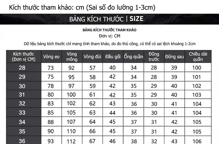 Quần Dài Nam Ống Đứng Dáng Ôm Vừa Vặn Co Giãn Thoải Mái Màu Đen chi tiết 19