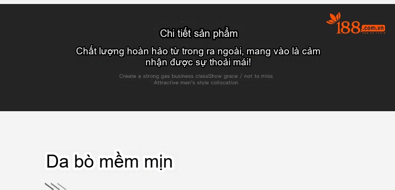 Giày Lười Nam Da Thật Phong Cách Hàn Quốc Chiều Cao Đế Khoảng 2cm Màu Nâu, Trắng, Đen chi tiết 11