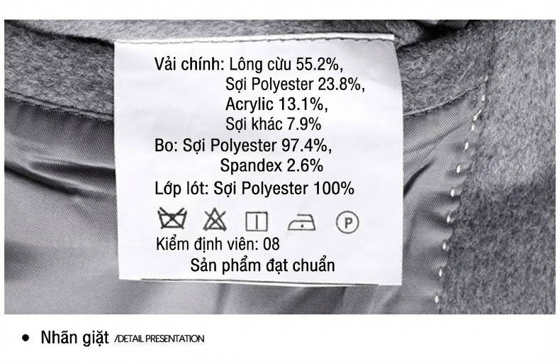 Áo Khoác Bomber Nam Cổ Trụ Chất Liệu Lông Cừu Màu Đen, Xám chi tiết 29