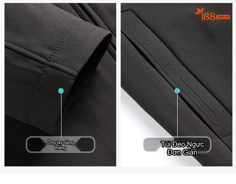 Áo Khoác Nam Mỏng Cổ Bẻ Màu Trơn Phong Cách Doanh Nhân chi tiết 16
