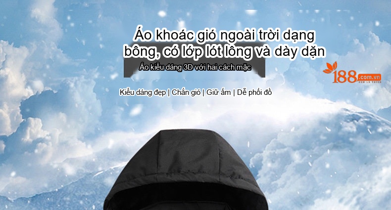 Áo khoác gió nam mỏng nhẹ chống nước có mũ trùm đầu chi tiết 33