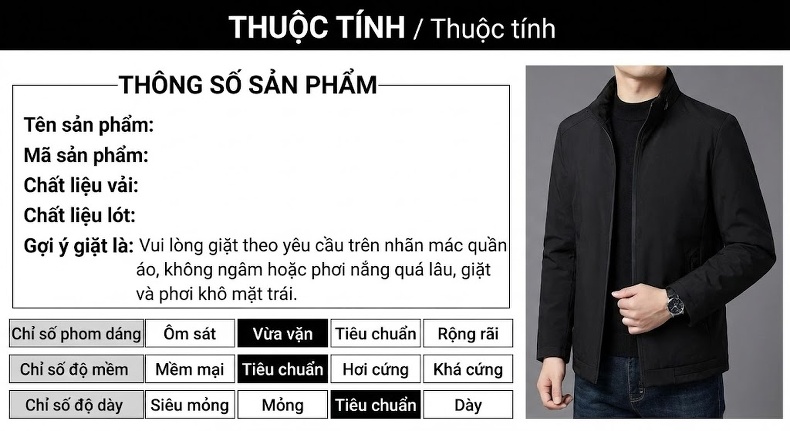 Áo Khoác Bomber Nam Cổ Trụ Chất Liệu Lông Cừu Màu Đen, Xám chi tiết 8
