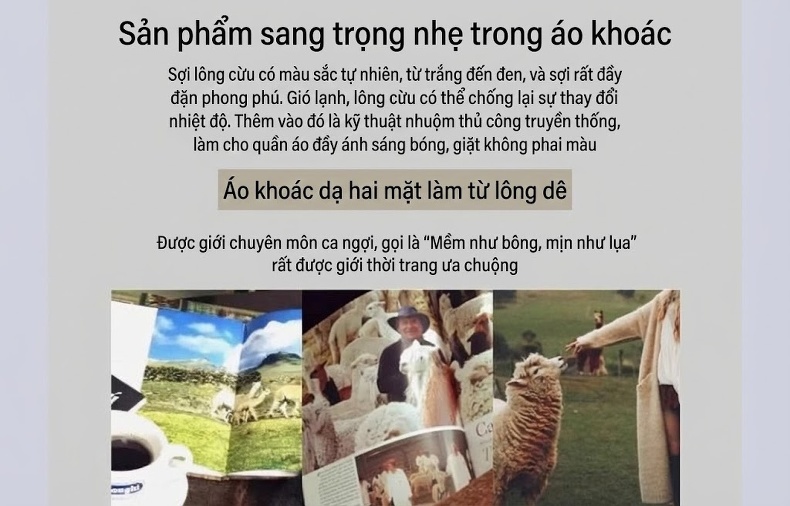 Áo Khoác Nam Trung Niên Cổ Bẻ Lông Vũ Lót Trong Tháo Rời Được Chất Liệu Lông Cừu Màu Xám, Xanh Navy chi tiết 4