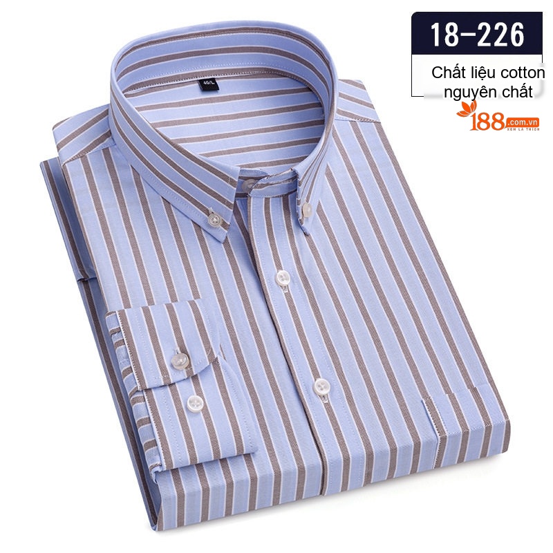 Áo Sơ Mi Nam Cotton Mỏng Nhẹ Họa Tiết Kẻ Caro Công Sở Màu Hồng, Xanh Dương, Xanh Lá, Xám...