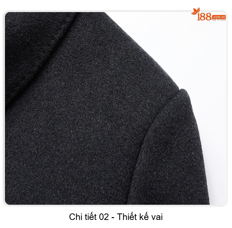 Áo Khoác Dạ Nam Dáng Dài Vừa Có Lớp Lót Lông Vũ Tháo Rời Màu Xám, Đen chi tiết 19