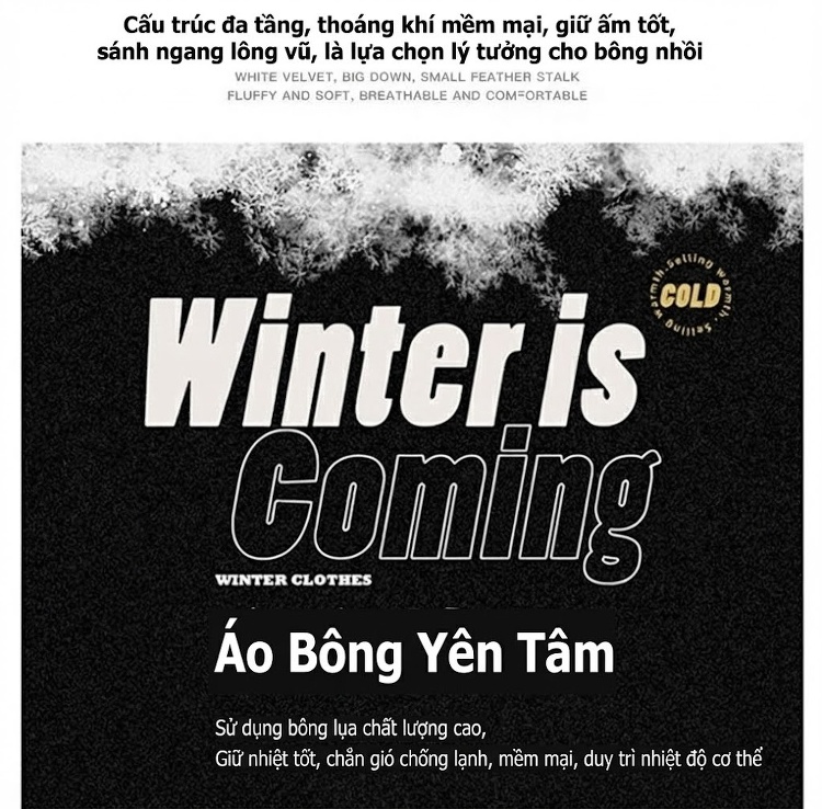 Áo Khoác Cotton Nam Nữ Có Mũ Trùm Đầu Tháo Rời Được Dáng Rộng Lót Dày Màu Vàng, Đen chi tiết 9