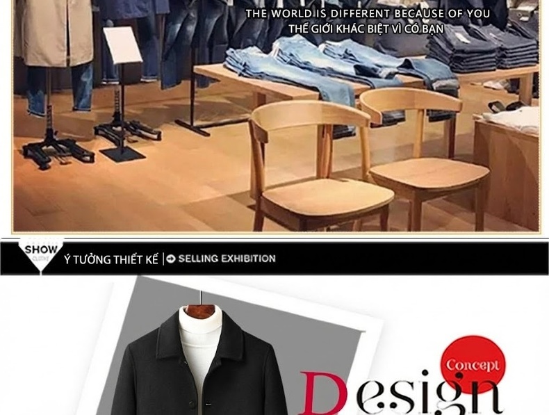 Áo Khoác Nam Dáng Công Sở Thu Đông Cổ Bẻ Màu Đen, Nâu chi tiết 2