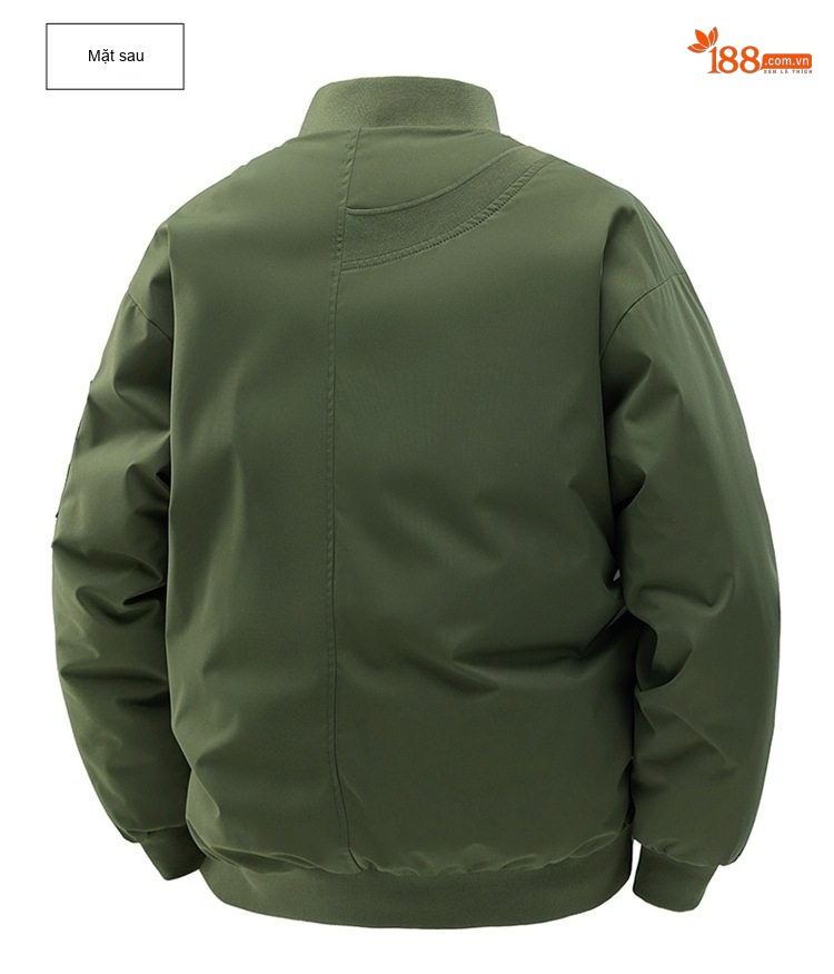 Áo Khoác Bông Nam Dày Dặn Cổ Bóng Chày Cotton Dáng Rộng Giữ Ấm Phong Cách Cặp Đôi Màu Kem, Nâu, Xanh, Đen... chi tiết 26