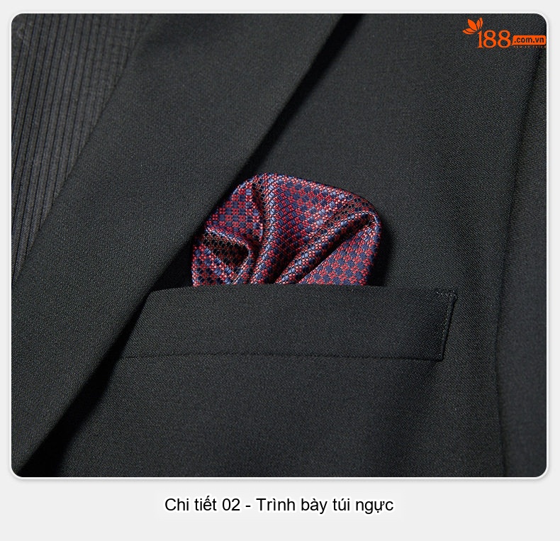 Bộ Vest Nam Áo Blazer Xẻ Tà Hai Bên Màu Đen chi tiết 19