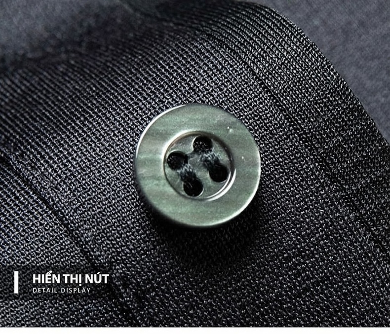 Áo Polo Nam Tay Ngắn Lụa Tơ Tằm Hai Mặt Mỏng Mát Màu Đen, Xám, Xanh, Nâu chi tiết 15