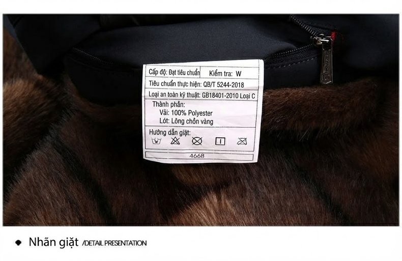 Áo Khoác Parka Nam Dáng Ôm Có Mũ Trùm Đầu Giữ Ấm Lót Lông Màu Đen, Xanh Navy chi tiết 29