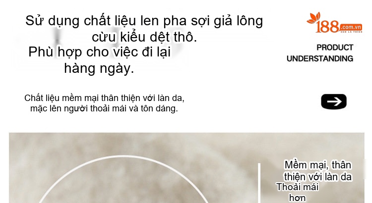 Áo Khoác Lông Cừu Non Có Mũ Trùm Đầu Dáng Rộng Unisex Màu Kem, Xám, Đen chi tiết 4