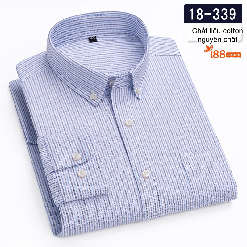 Áo Sơ Mi Nam Cotton Dài Tay Kẻ Caro Thời Trang Công Sở Thoải Mái Màu Đỏ, Xanh, Xám, Be...