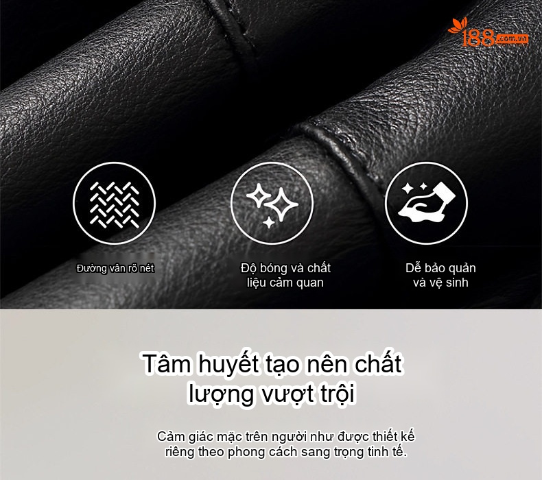 Áo Khoác Phao Nam Da Bò Dáng Dài Vừa Có Mũ Trùm Đầu Giữ Ấm Màu Đen chi tiết 3