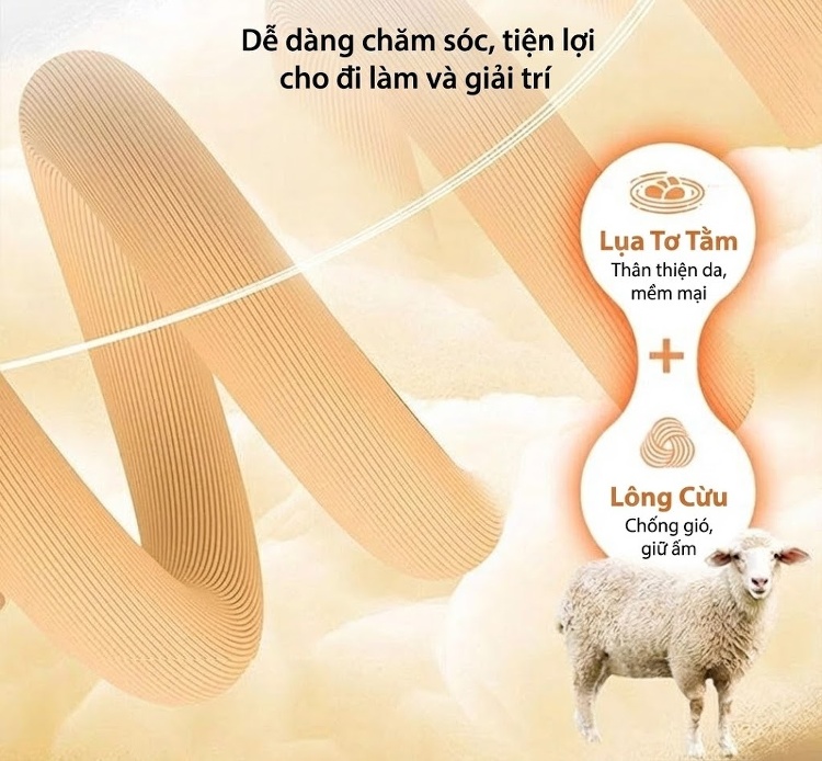 Quần Tây Nam Ống Đứng Mùa Thu Đông Chất Liệu Lông Cừu, Tơ Tằm Thoải Mái Co Giãn Màu Đen, Xám, Xanh Navy chi tiết 4
