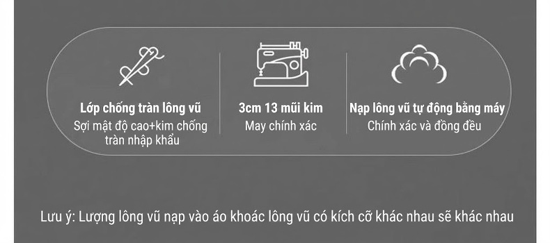 Áo Khoác Phao Nữ Dáng Dài Vừa Người, Ôm Eo, Phong Cách Hàn Quốc Màu Trắng Kem, Đen, Be, Hồng chi tiết 12