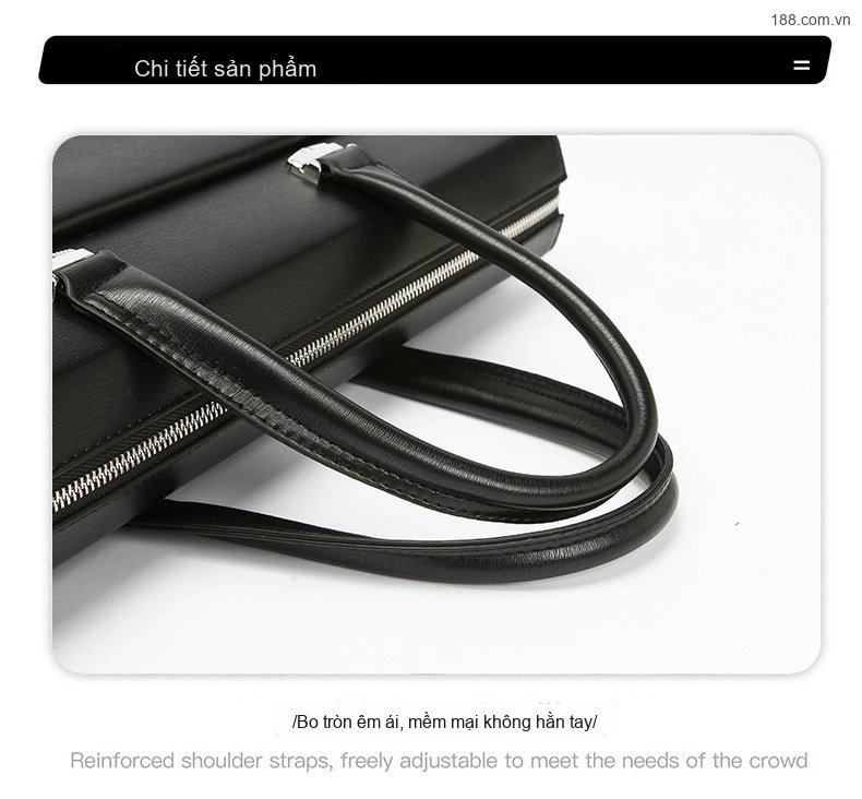 Túi Đeo Chéo Nam Da Mờ Khóa Mật Mã Chống Trộm, Đựng Laptop, Công Sở Màu Đen, Nâu, Nâu Đậm chi tiết 34
