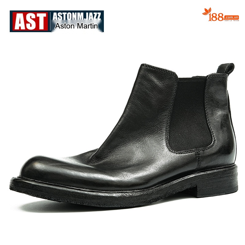 Boot Chelsea Nam Da Mờ Cao Cổ Chiều Cao Đế Khoảng 3cm Màu Đen, Nâu