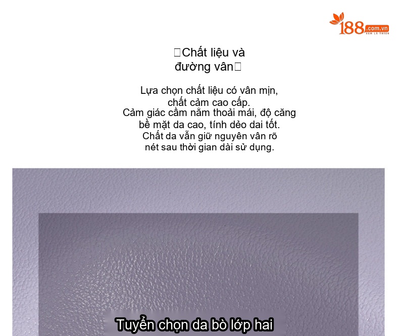 Túi Đeo Vai Nữ Da Bò Mặt Trăng Lưỡi Liềm Thiết Kế Tối Giản Màu Tím, Xanh chi tiết 10